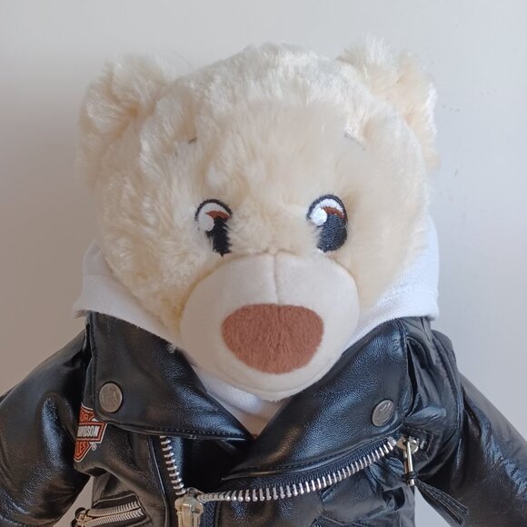 Build A Bear Workshop Harley Davidson Bear Plush Billys Place Biker - Picture 6 of 15